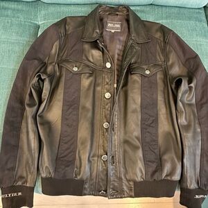 Jean Paul Gaultier Men’s Leather Jacket – Size 54